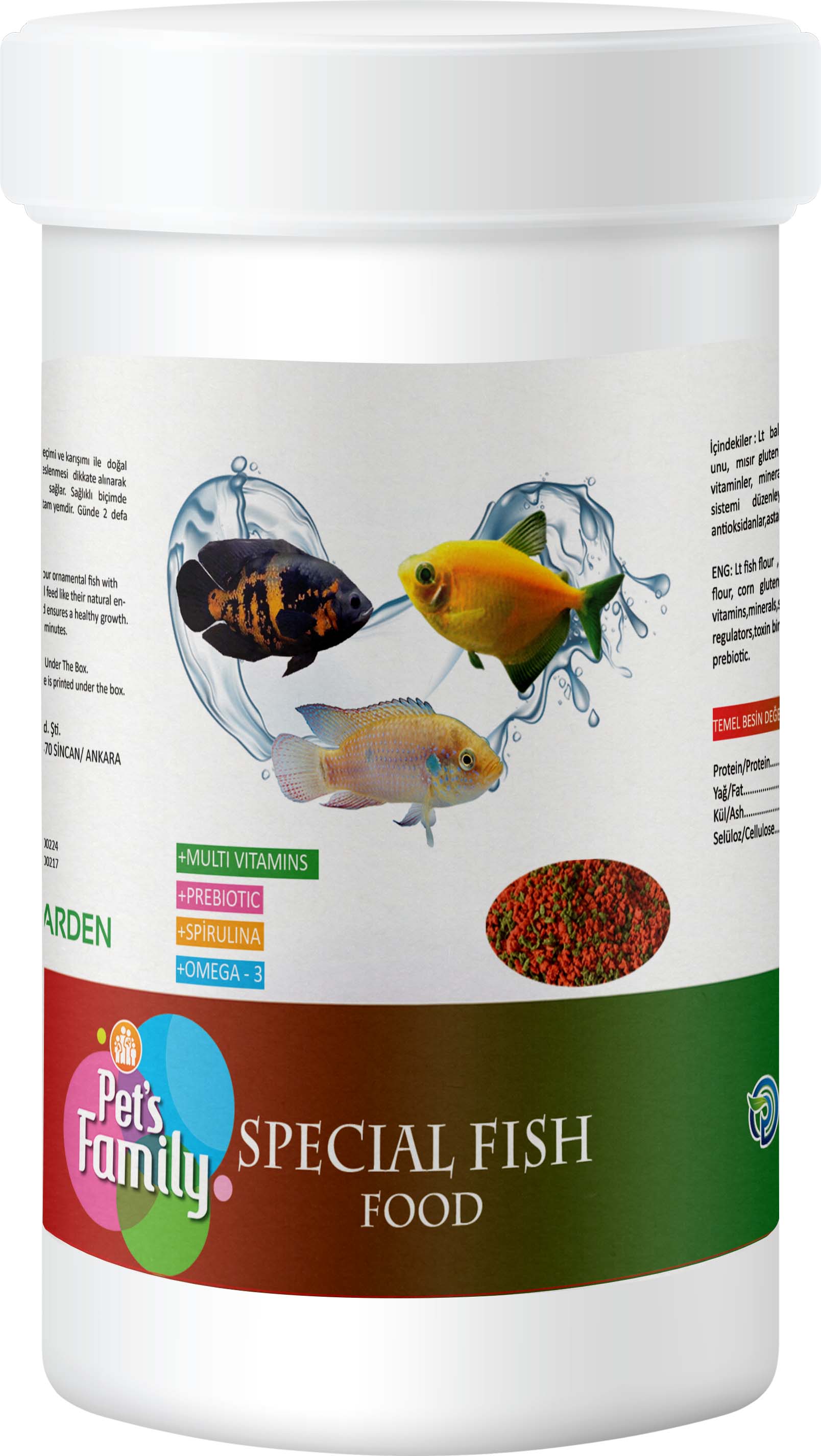 Pets Family Specıal Fısh Food 100ml/45g
