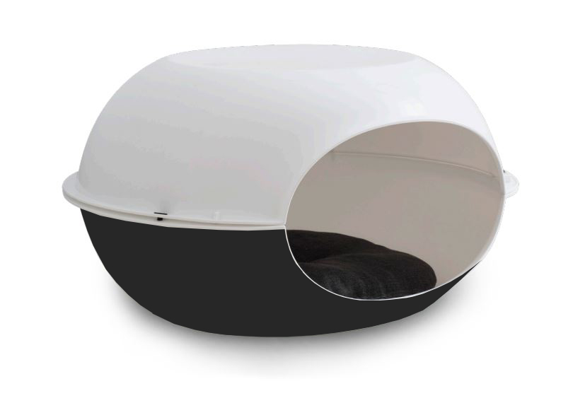 Mp Luna Beyaz-siyah Kedi Evi 57*38*31cm