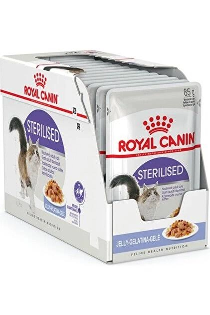 Royal Canin Sterilised Jelly Jöleli Kısırlaştırılmış Yetişkin Kedi Pouch Yaş Maması 12x85gr