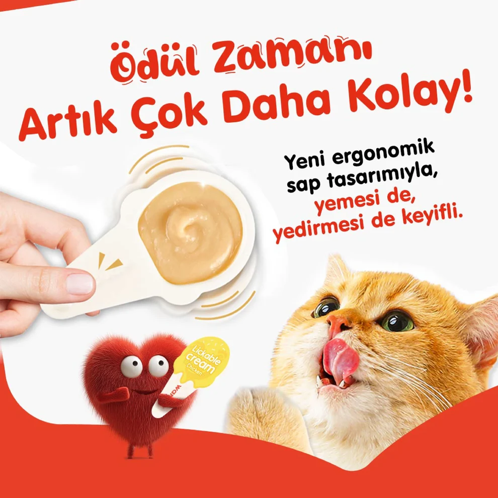 Wanpy Tavuklu Kaşıklı Kedi Ödül Kreması 10x16gr