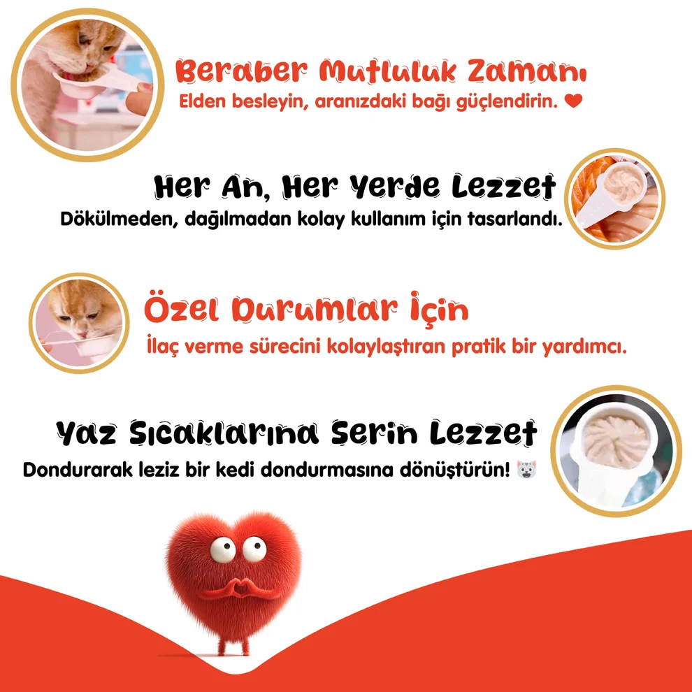 Wanpy Tavuklu Kaşıklı Kedi Ödül Kreması 10x16gr