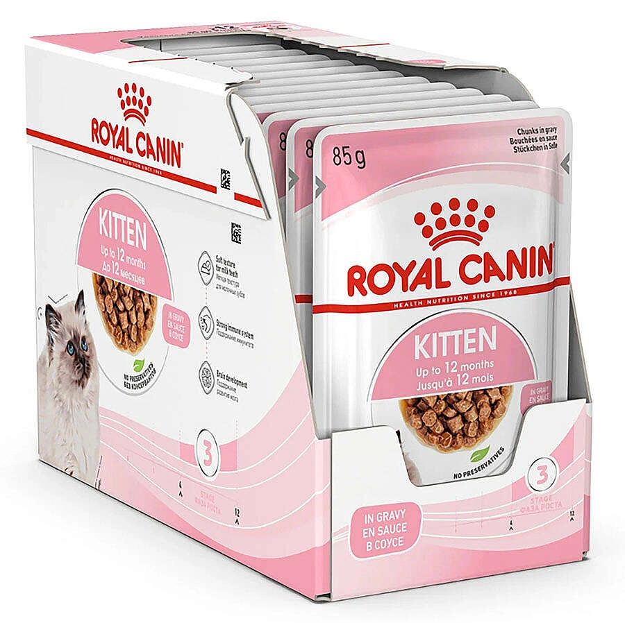 Royal Canin Kitten Gravy Soslu Yavru Kedi Pouch Yaş Maması 12x85gr