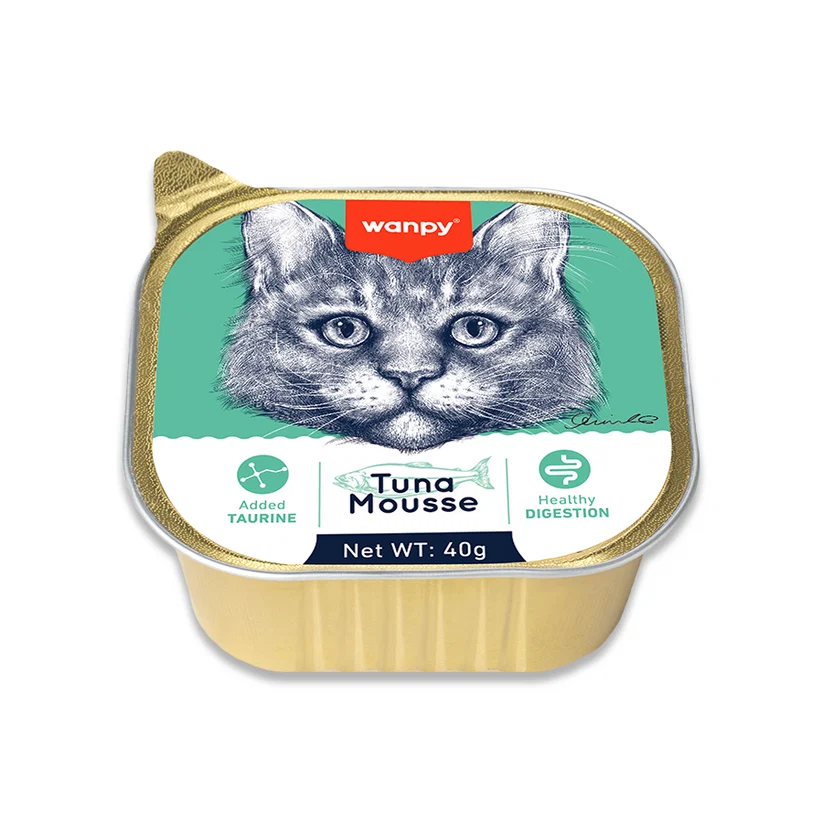 Wanpy Kedi Ton Balıklı Alutray Yaş Mama 40 gr