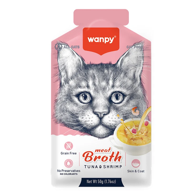 Wanpy Kediler için Karidesli Ton Balıklı Çorbası 50gr
