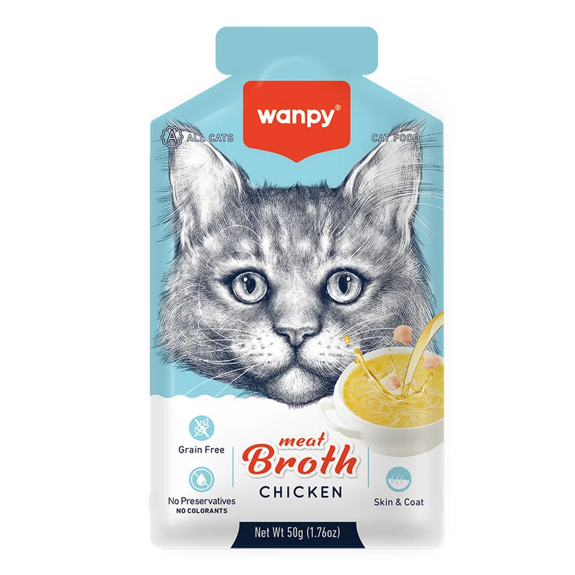 Wanpy Kediler için Tavuklu Eti Çorbası 50gr