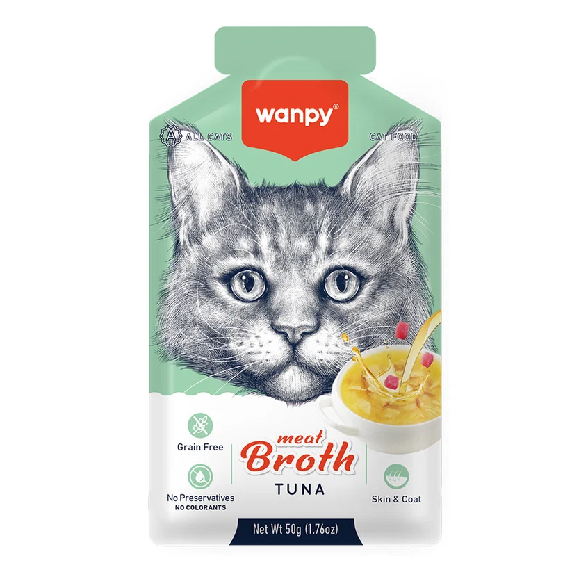 Wanpy Kediler için Ton Balıklı Eti Çorbası 50gr