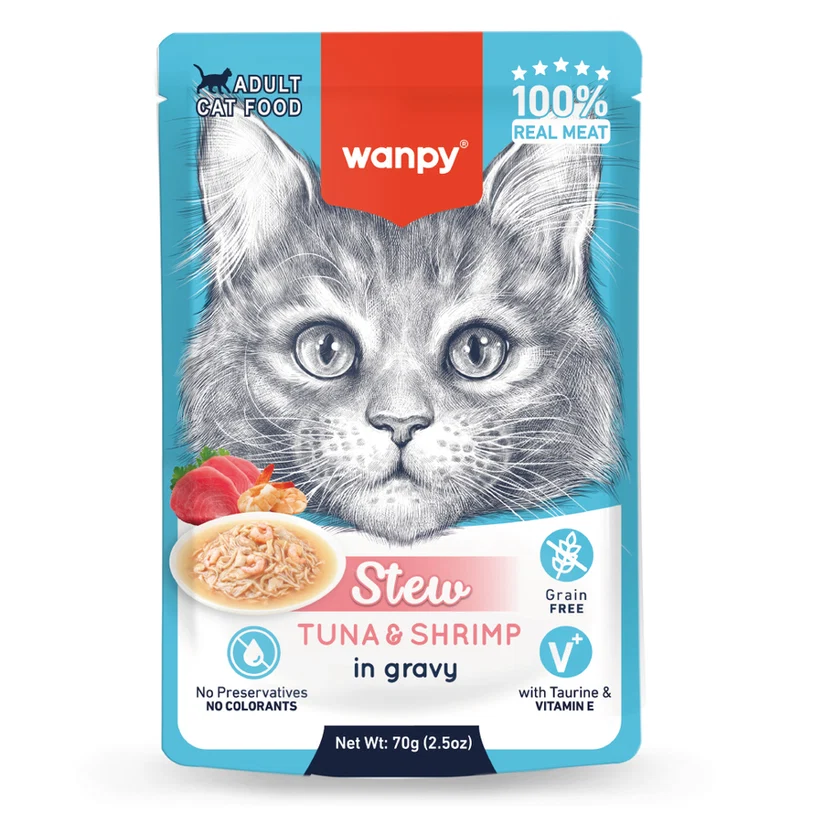 Wanpy Pouch Ton Balıklı&Tavuklu Yaş Kedi Maması 70 gr