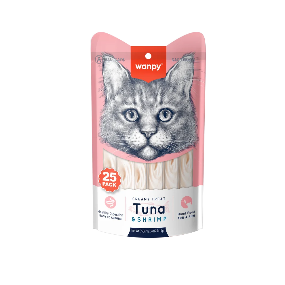Wanpy Ton Balıklı&Karidesli Krema Kedi Ödülü 25x14 gr